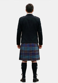 Traditional_Buchanan_Blue_Tartan_Kilt_and_Argyle_Jacket_Kilt_Outfits_back_image