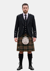 Traditional_Buchanan_Hunting_Modern_Tartan_Kilt_and_Argyle_Jacket_Kilt_Outfits_front_image