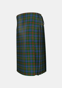 Traditional_Buchanan_Hunting_Official_Tartan_604_kilt_left_image_with_pleated_design_and_adjustable_buckles_for_men