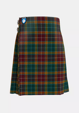 Traditional_Buchanan_Muted_Tartan_kilt_front_image_with_pleated_design_and_adjustable_buckles_for_men