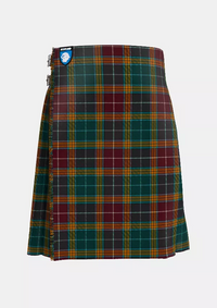 Traditional_Buchanan_Muted_Tartan_kilt_front_image_with_pleated_design_and_adjustable_buckles_for_men