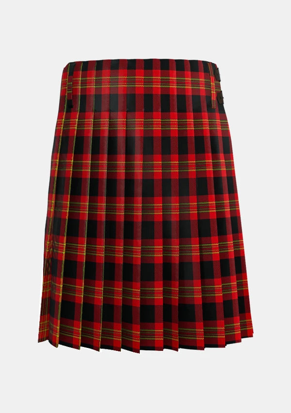 Traditional_Burke__Kevin_Tartan_kilt_10418_back_image_with_pleated_design_and_adjustable_buckles_for_men