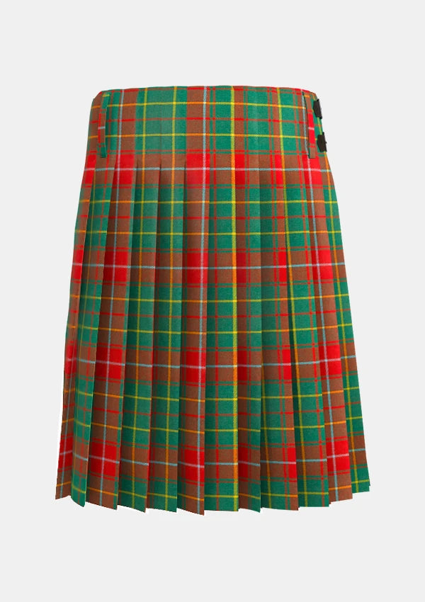 Traditional_Burnett_Ancient_Tartan_kilt_back_image_with_pleated_design_and_adjustable_buckles_for_men