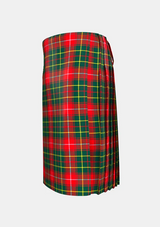 Traditional_Burnett_Modern_Tartan_kilt_left_image_with_pleated_design_and_adjustable_buckles_for_men