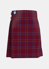 Traditional_Burnett_of_Leys_Hunting_Tartan_1657_kilt_front_image_with_pleated_design_and_adjustable_buckles_for_men