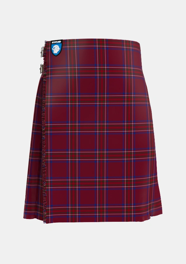 Traditional_Burnett_of_Leys_Hunting_Tartan_1657_kilt_front_image_with_pleated_design_and_adjustable_buckles_for_men