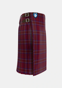 Traditional_Burnett_of_Leys_Hunting_Tartan_1657_kilt_right_image_with_pleated_design_and_adjustable_buckles_for_men