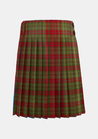 Traditional_Burnett_of_Powis_Modern_Personal_Tartan_3951_kilt_back_image_with_pleated_design_and_adjustable_buckles_for_men