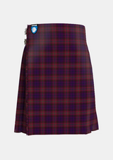 Traditional_Bute_Heather__Autumn_Tartan_kilt_6157_front_image_with_pleated_design_and_adjustable_buckles_for_men