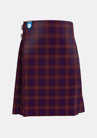 Traditional_Bute_Heather__Autumn_Tartan_kilt_6157_front_image_with_pleated_design_and_adjustable_buckles_for_men