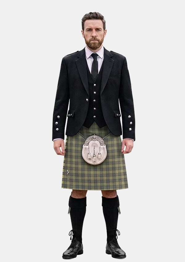 Traditional_Cairngorm_Tartan_1314_Kilt_and_Argyle_Jacket_Kilt_Outfits_front_image
