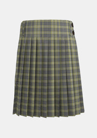 Traditional_Cairngorm_Tartan_kilt_1314_back_image_with_pleated_design_and_adjustable_buckles_for_men