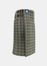 Traditional_Cairngorm_Tartan_kilt_1314_right_image_with_pleated_design_and_adjustable_buckles_for_men