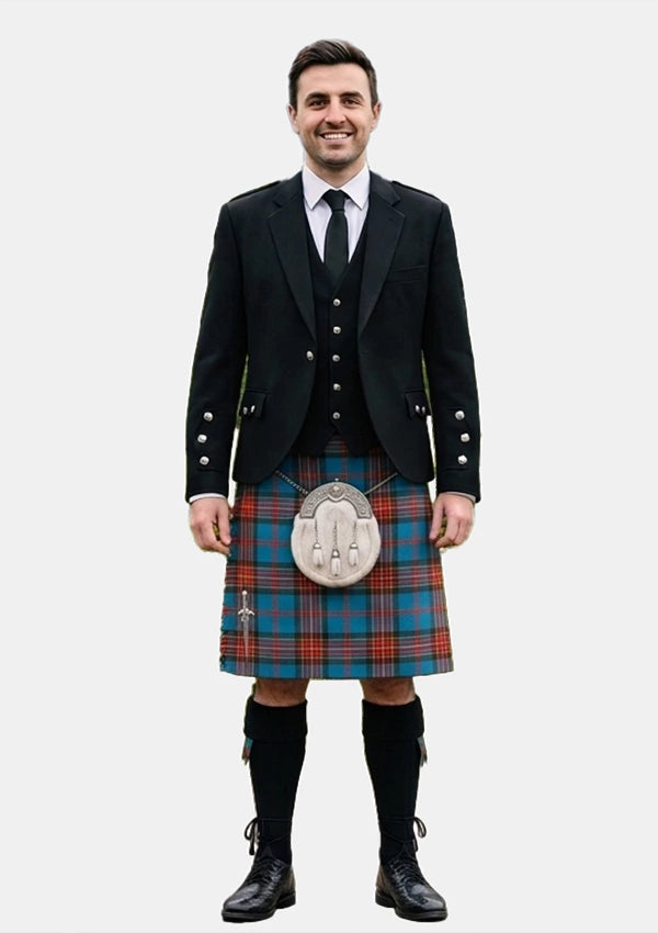 Traditional_Caledonia_Tartan_1356_Kilt_and_Argyle_Jacket_Kilt_Outfits_front_image