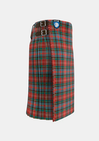 Traditional_Caledonia_Tartan_kilt_1356_right_image_with_pleated_design_and_adjustable_buckles_for_men
