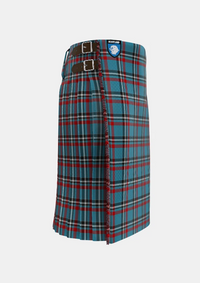 Traditional_Caledonian_Maasai_Tartan_kilt_right_image_with_pleated_design_and_adjustable_buckles_for_men
