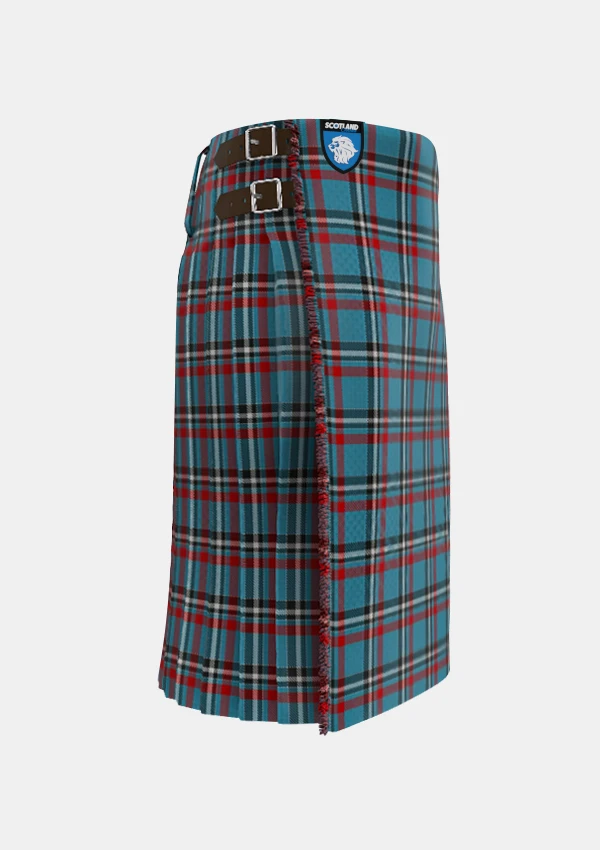 Traditional_Caledonian_Maasai_Tartan_kilt_right_image_with_pleated_design_and_adjustable_buckles_for_men