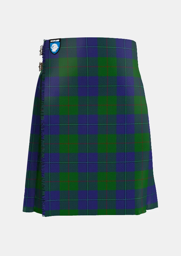 Traditional_Cambridge_Tartan_kilt_front_image_with_pleated_design_and_adjustable_buckles_for_men