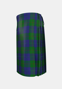 Traditional_Cambridge_Tartan_kilt_left_image_with_pleated_design_and_adjustable_buckles_for_men