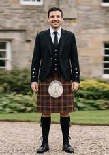 Traditional_Cameron_of_Erracht_tartan_3798_Kilt_and_Argyle_Jacket_Kilt_Outfit_front_image