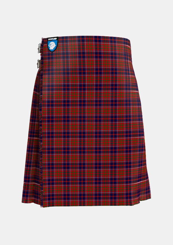 Traditional_Cameron_of_Locheil_Original_Tartan_1398_kilt_front_image_with_pleated_design_and_adjustable_buckles_for_men