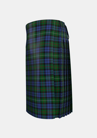 Traditional_Campbell_Red_Tartan_1580_kilt_left_image_with_pleated_design_and_adjustable_buckles_for_men