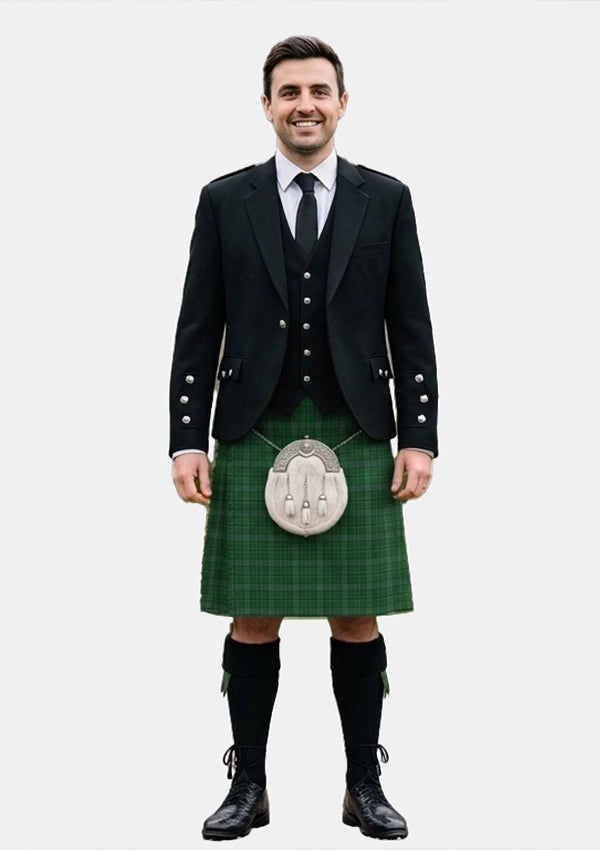 Traditional_Campbell_Simpson_tartan_4437_Kilt_and_Argyle_Jacket_Kilt_Outfits_front_image