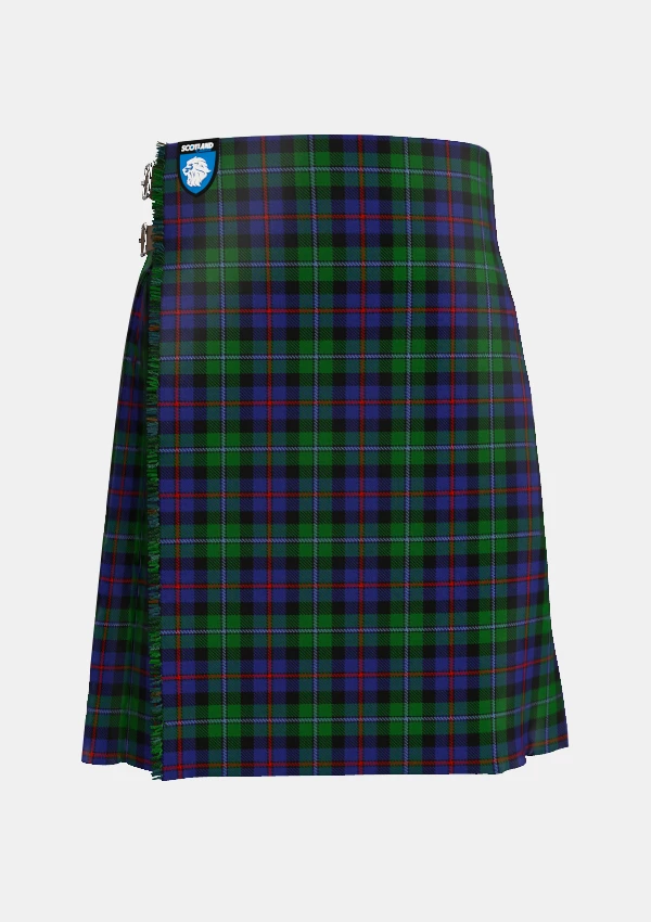 Traditional_Campbell_of_Cawdor_Tartan_kilt_front_image_with_pleated_design_and_adjustable_buckles_for_men
