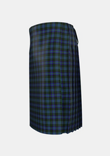 Traditional_Cargill_Tartan_3132_kilt_left_image_with_pleated_design_and_adjustable_buckles_for_men