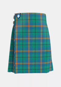 Traditional_Carmichael_Ancient_Tartan_kilt_front_image_with_pleated_design_and_adjustable_buckles_for_men