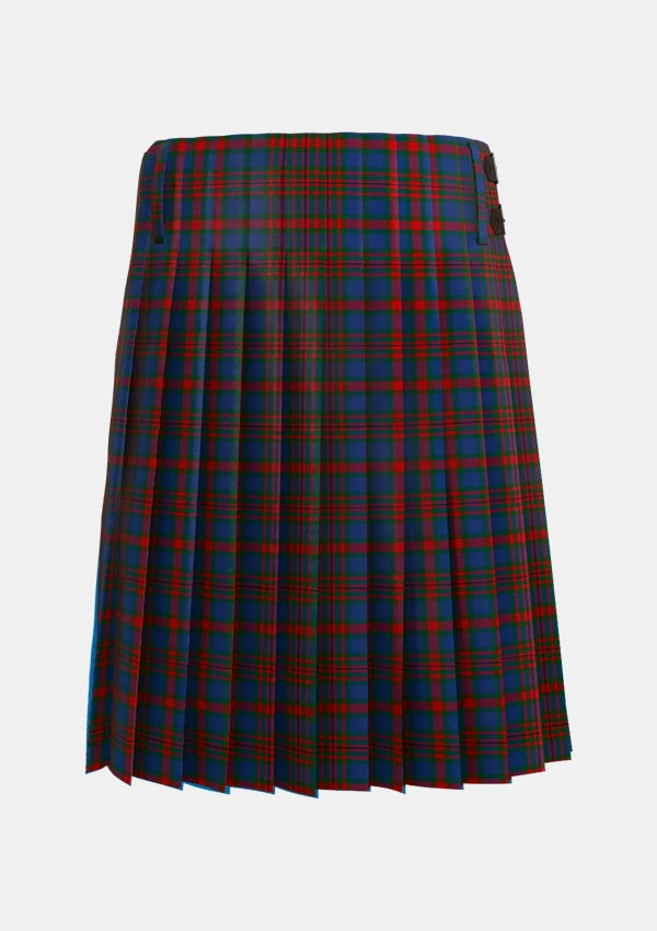 Traditional_Carnegie_3_Tartan_1153_kilt_back_image_with_pleated_design_and_adjustable_buckles_for_men