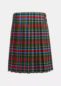 Traditional_Carolina_State_Tartan_kilt_back_image_with_pleated_design_and_adjustable_buckles_for_men