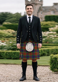 Traditional_Carr_tartan_4120_Kilt_and_Argyle_Jacket_Kilt_Outfit_front_image