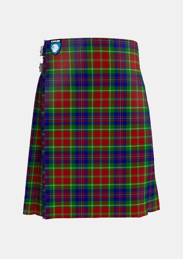 Traditional_Carr_tartan_front_image_with_pleated_design_and_adjustable_buckles_for_men