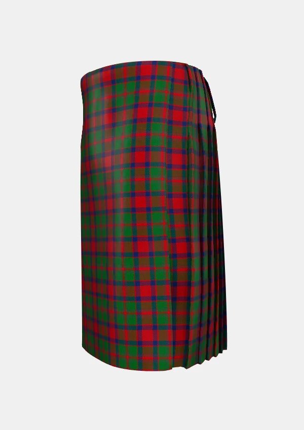 Traditional_Carrick_Tartan_kilt_1389_left_image_with_pleated_design_and_adjustable_buckles_for_men