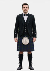 Traditional_Carruthers_George_Tartan_11699_Kilt_and_Argyle_Jacket_Kilt_Outfits_front_image