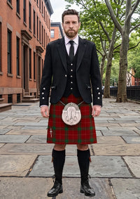 Traditional_Carruthers_Tartan_11700_Kilt_and_Argyle_Jacket_Kilt_Outfit_front_image