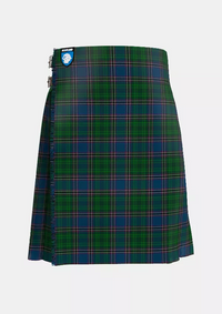 Traditional_Carson_of_Rusco_Tartan_3256_kilt_front_image_with_pleated_design_and_adjustable_buckles_for_men