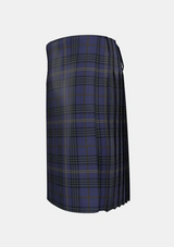 Traditional_Cassidy_tartan_kilt_left_image_with_pleated_design_and_adjustable_buckles_for_men