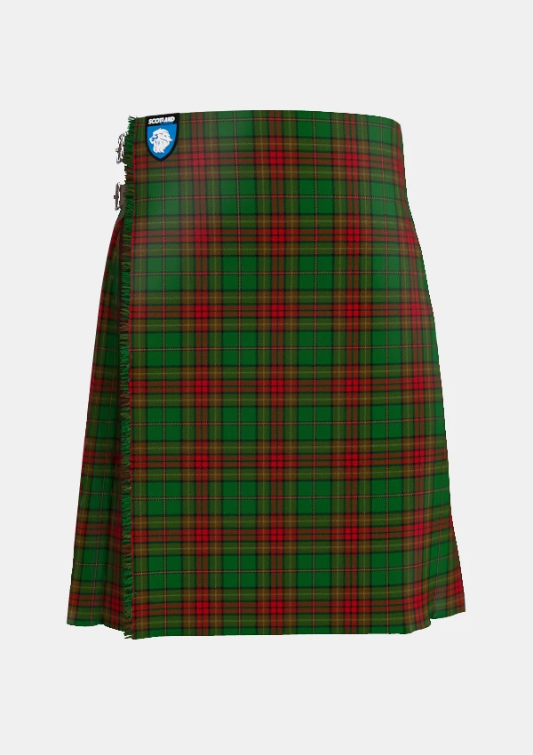 Traditional_Cavan__County_Tartan_kilt_2274_front_image_with_pleated_design_and_adjustable_buckles_for_men