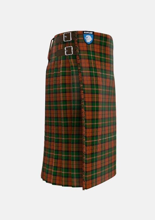 Traditional_Celtic_Combat_tartan_right_image_with_pleated_design_and_adjustable_buckles_for_men