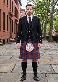 Traditional_Chinese_Scottish_Tartan_6807_Kilt_and_Argyle_Jacket_Kilt_Outfit_front_image