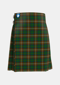 Traditional_Chisholm_Hunting_Tartan_1458_kilt_front_image_with_pleated_design_and_adjustable_buckles_for_men