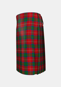 Traditional_Chisholm_tartan_left_image_with_pleated_design_and_adjustable_buckles_for_men