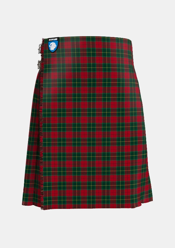 Traditional_Christmas_tartan_front_image_with_pleated_design_and_adjustable_buckles_for_men