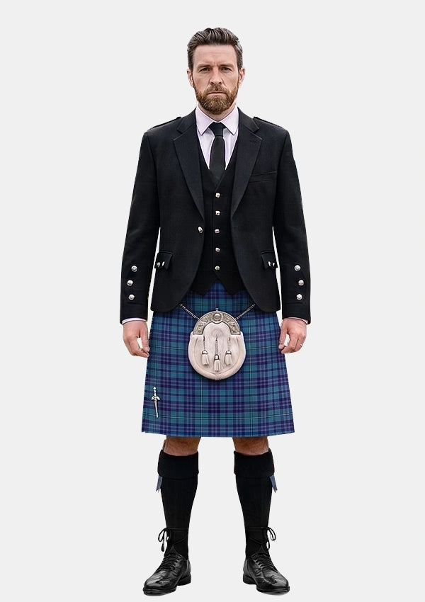 Traditional_Citadel_Military_Academy_Tartan_1572_Kilt_and_Argyle_Jacket_Kilt_Outfits_front_image
