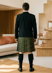 Traditional_Clan_Doyle_Tartan_Kilt_and_Argyle_Jacket_Kilt_Outfit_back_image