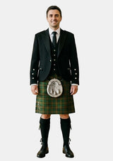 Traditional_Clan_Doyle_Tartan_Kilt_and_Argyle_Jacket_Kilt_Outfits_front_image
