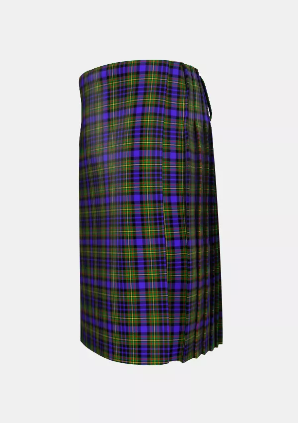 Traditional_Clan_MacLellan_Tartan_kilt_left_image_with_pleated_design_and_adjustable_buckles_for_men