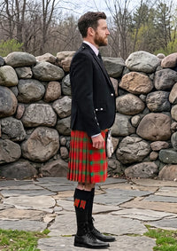 Traditional_Clan_MacQuarrie_Tartan_Kilt_and_Argyle_Jacket_Kilt_Outfit_right_image